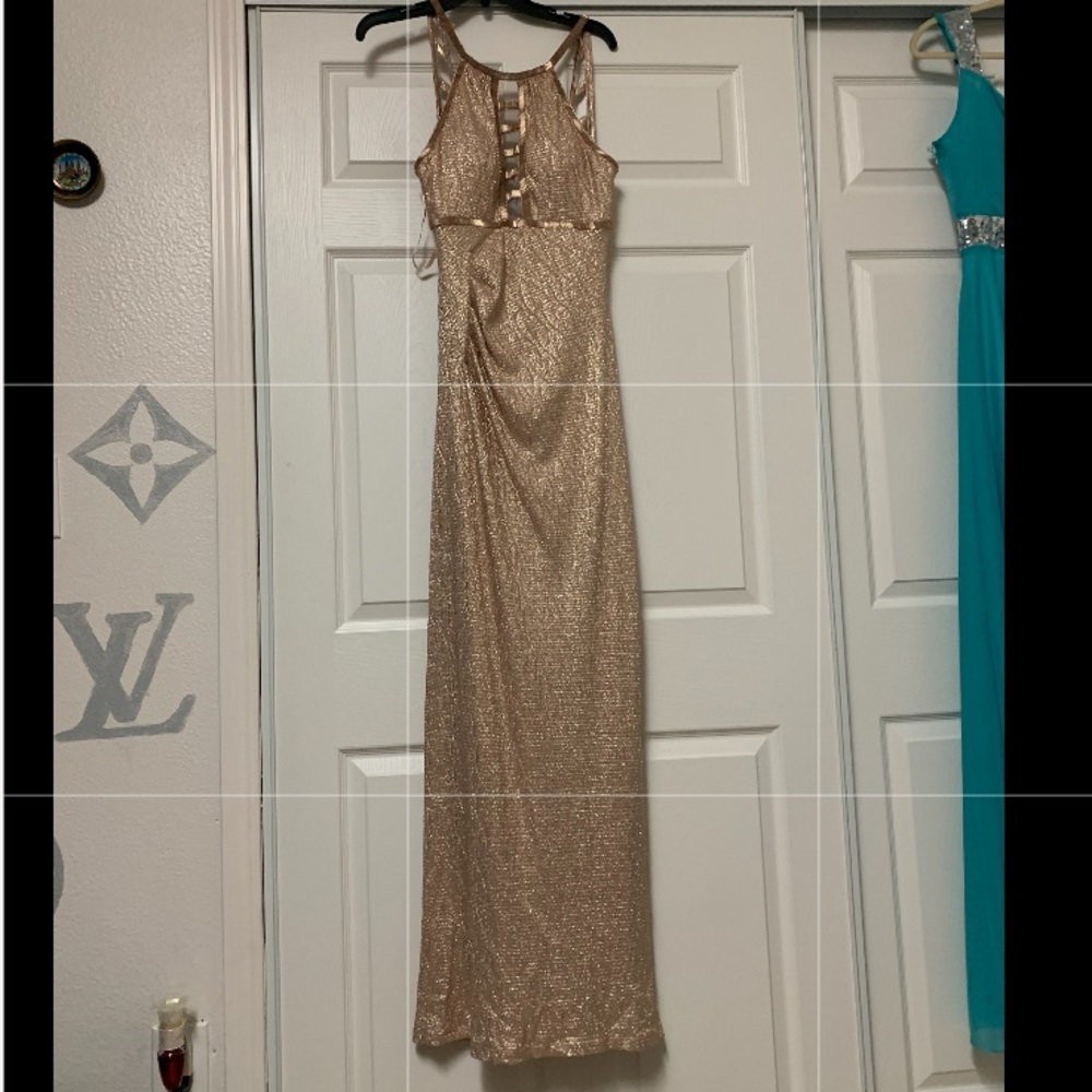 Gold dress